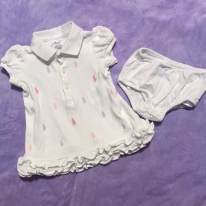 Gently used Ralph Lauren baby dress.